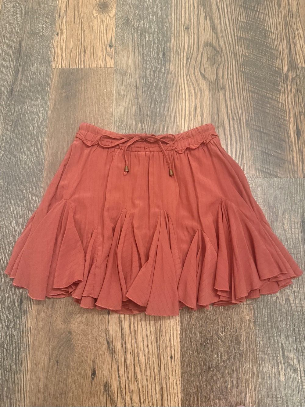 Terracotta Ruffle Skort